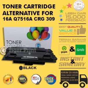 Toner Cartridge Compatible 16A Q7516A CRG 309 5200 LBP 3500 5250 6525